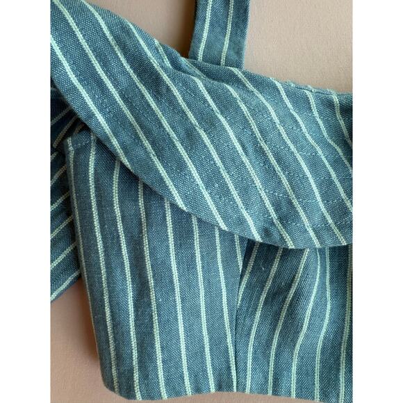 Alexis Striped Crop Top – Size Large (L) - Picture 5 of 7